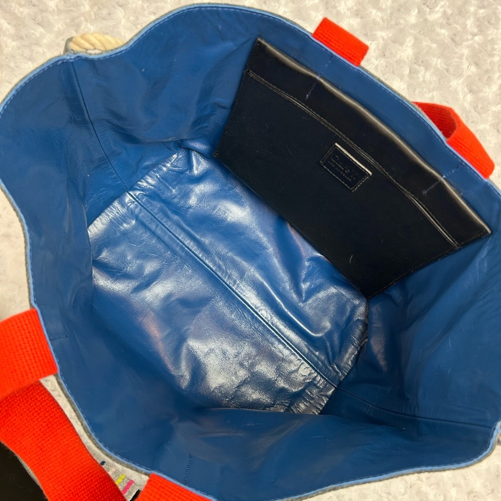 Clare V Black Leather Top Handle Bag EK Initials - Picture 4 of 5